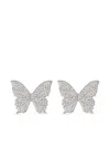Blumarine Butterfly Pattern Earrings In Metallic