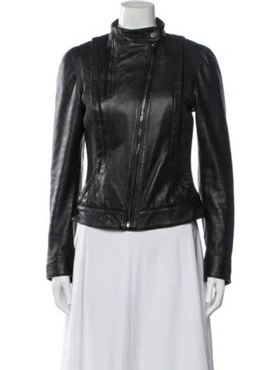 Pre-owned Blumarine Biker Jacket In Black