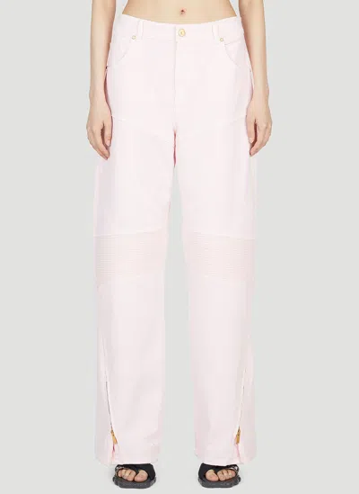 Blumarine Biker Jeans In Pink