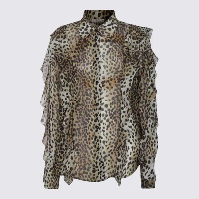 Blumarine Black And Brown Shirt