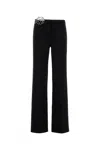 Blumarine Embr Cadi Crepe Pant 2p191b N0990 In Black