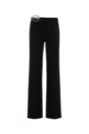 Blumarine Embr Cadi Crepe Pant 2p191b N0990 In Black