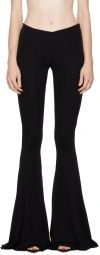 Blumarine Black Flared Trousers In N0990 Nero