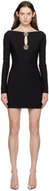 Blumarine Black Keyhole Minidress In N0990 Nero