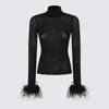 Blumarine Sweaters Blacks And Greys In Black