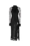 Blumarine Long Sleeve Dress In Black