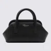 BLUMARINE BLACK LEATHER TOP HANDLE BAG