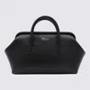 BLUMARINE BLUMARINE BLACK LEATHER TOP HANDLE BAG