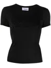 Blumarine Women Logo Cotton T-shirt In Multi