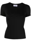Blumarine Women Logo Cotton T-shirt In Multi