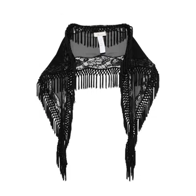 BLUMARINE BLUMARINE BLACK SCARVES WOMEN