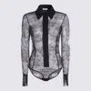 Blumarine Black Lace Bodysuit