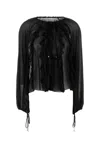 Blumarine Black Silk Georgette Blouse