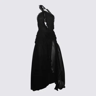 Blumarine Black Silk Dress