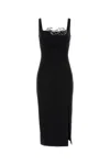 Blumarine Emb Cadi Crepe Dress 2a718a N0990 In Black