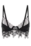 Blumarine Stretch Jersey Bra Lace Detailing In Black