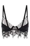 Blumarine Stretch Jersey Bra Lace Detailing In Black