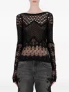 Blumarine Black Sweater In Black