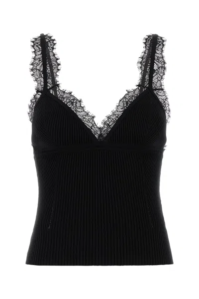 Blumarine Black Viscose Blend Tank Top