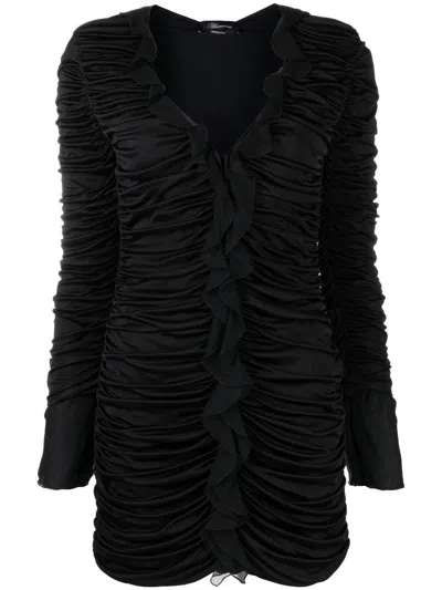 Blumarine Black Viscose Short Dress