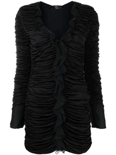 Blumarine Black Viscose Short Dress