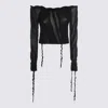 Blumarine Top Blacks And Greys In Black