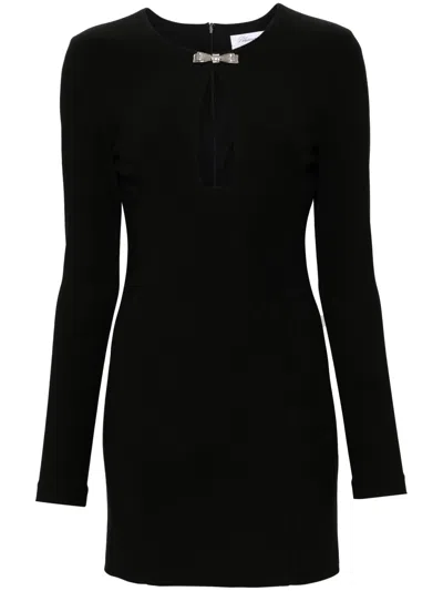Blumarine Black Wool Blend Dress