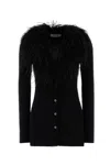 Blumarine Cardigan In Lana Nera Donna In Black