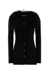Blumarine Cardigan In Lana Nera Donna