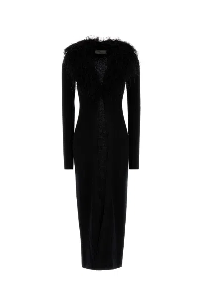 Blumarine Black Wool Cardigan