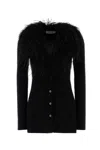 Blumarine Cardigan In Lana Nera Donna In Black