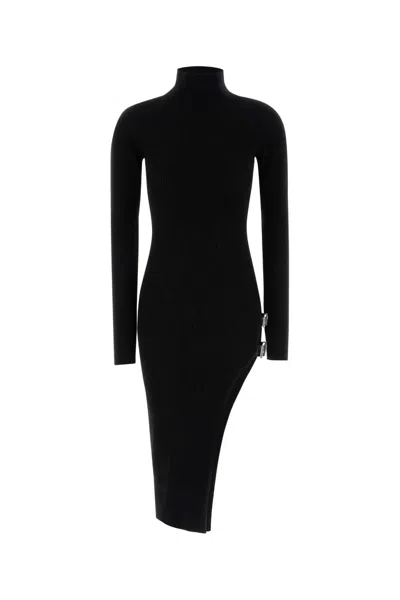 BLUMARINE BLUMARINE BLACK WOOL DRESS