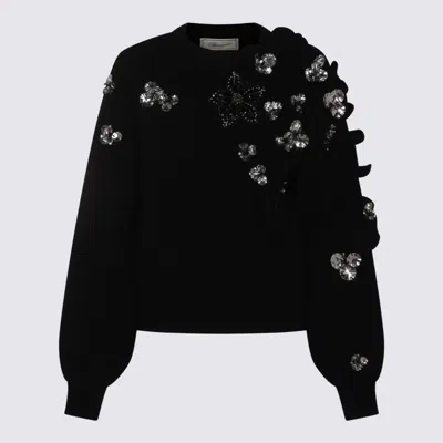 BLUMARINE BLACK WOOL KNITWEAR