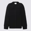 Blumarine Long-sleeved Sweater Cardigan In Black