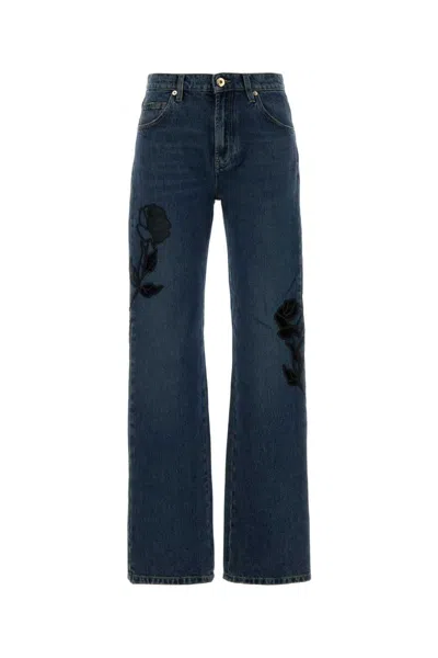 Blumarine Blended Denim Jeans With Classic Five-pocket Design In Blue