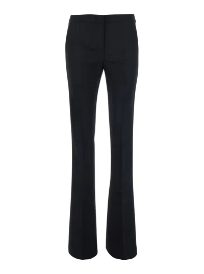 Blumarine Blended Wool Tech Pants With Elastane, Regular Fit In Multi