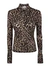 Blumarine Blouse Wool Jersey In Multicolor