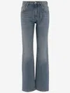 Blumarine Washed Effect Jeans In Blue