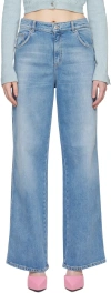 Blumarine Blue Boyfriend Jeans In D0631 Allure