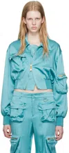Blumarine Cargo Jacket In N0699 Butterfly