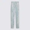 Blumarine Blue Cotton Denim Jeans In Blue