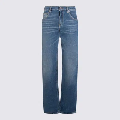 Blumarine Blue Cotton Jeans
