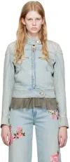 Blumarine Jeansjacke In N0911 Sterling Blue