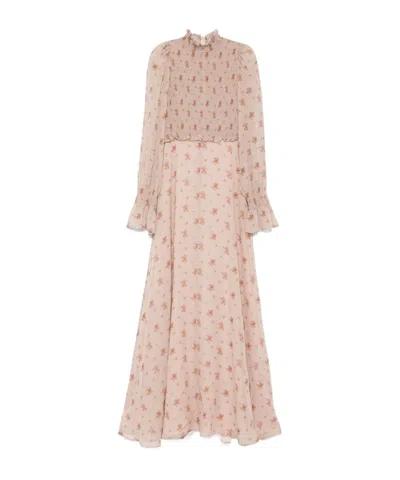 BLUMARINE BOUQUET PRINTED DRESS