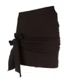 Blumarine Bow-detail Mini Skirt In Black