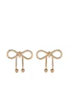 Blumarine Bow-detailed Earrings In Gold