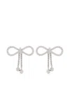 Blumarine Bow-motif Earrings In Silver