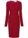 Blumarine Bra-pattern Jersey Midi Dress In Red