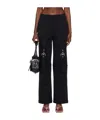 Blumarine Black Cinch Lounge Pants In Black