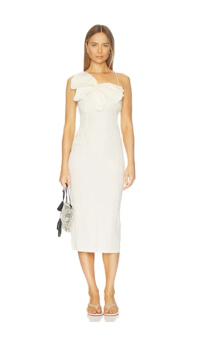Blumarine Butterfly Bow Dress In White